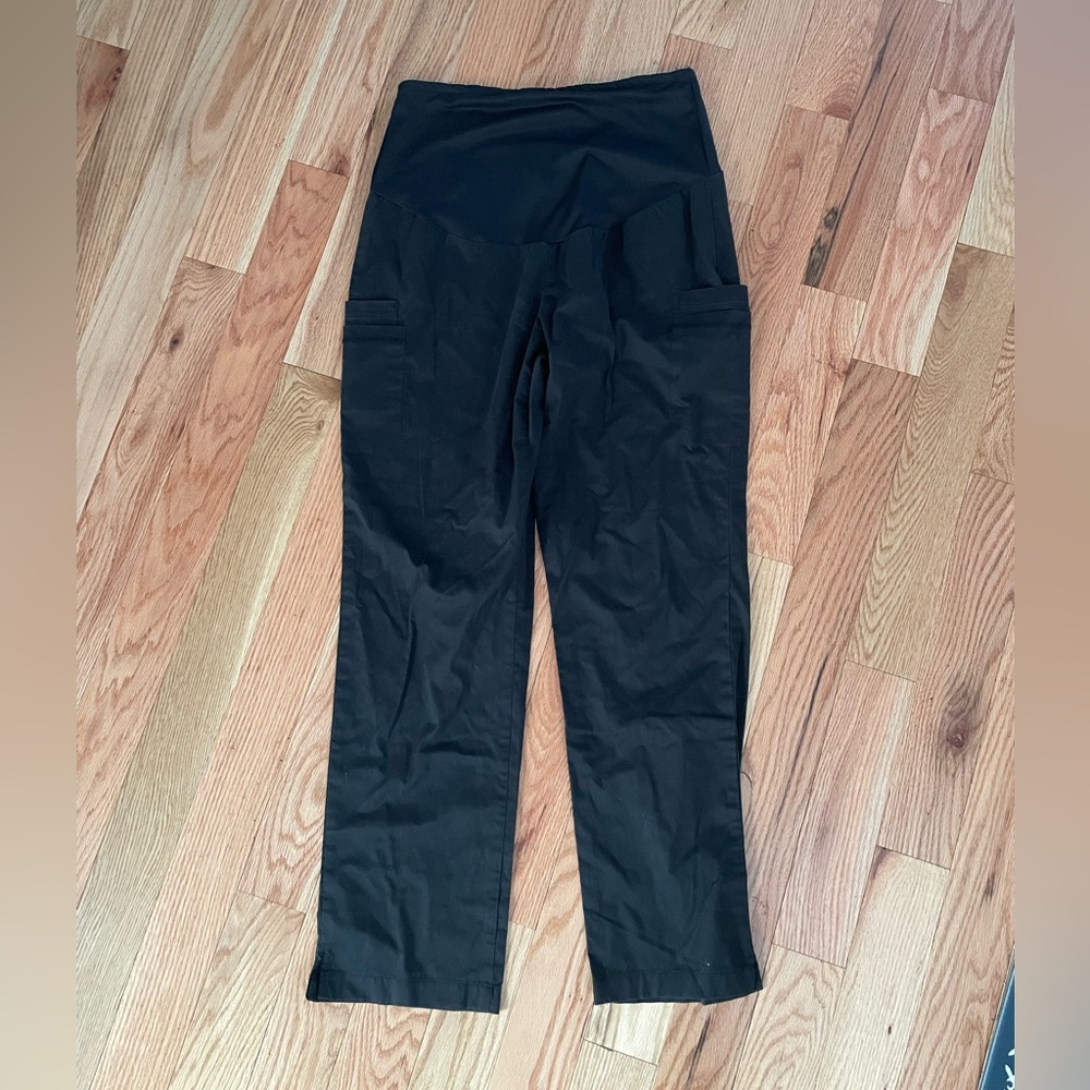 Maternity black scrub bottoms size M